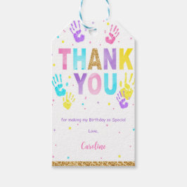 Rosa & Blå High Five presentkort  Presentetikett