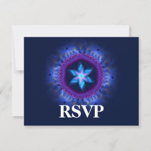Rosa-blå Magen-bröllop RSVP OSA Kort