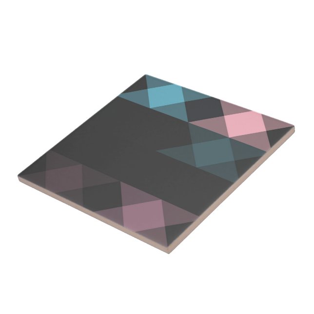 rosa blå och grått geometriskt kakelplatta (Sidan)
