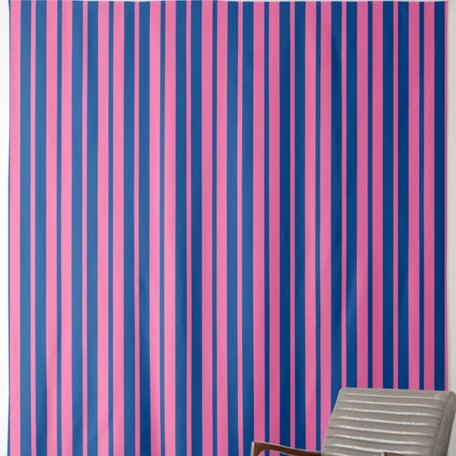 Rosa Blå Stilig Randig Mönsterdesign  Tyg (Skapare uppladdad)