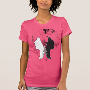 Rosa Black and White Two Ansikte T Shirt