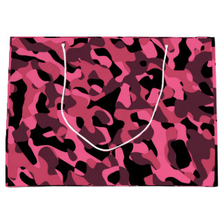 Rosa Black Camouflage Skriv ut Mönster