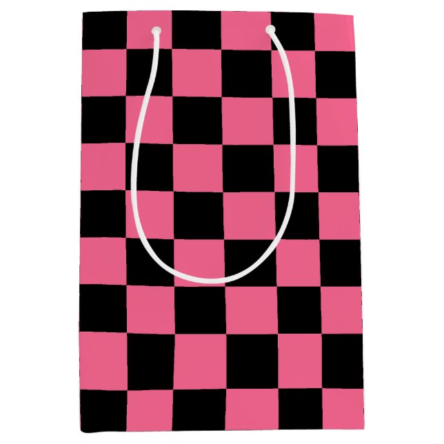 Rosa Black Checkated Mönster (Framsidan)