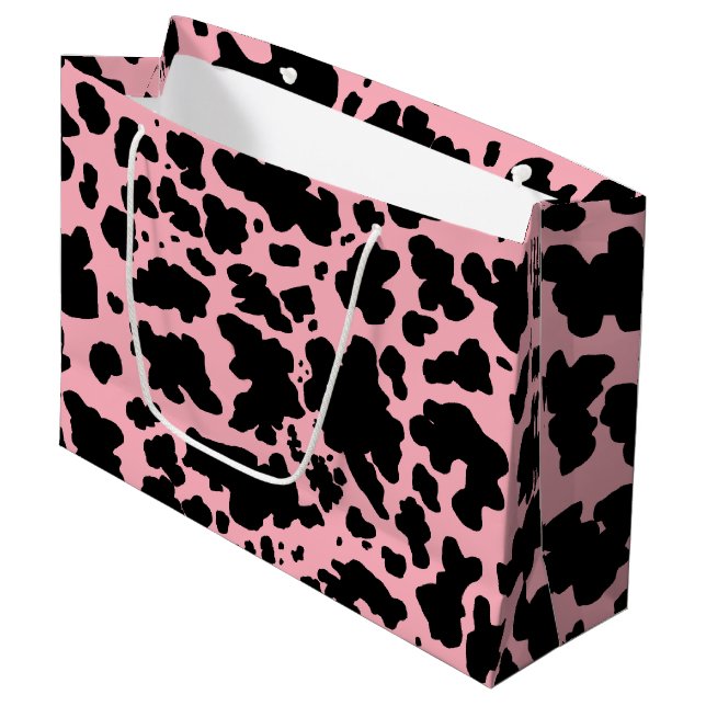 Rosa Black Cow Skin Rodeo Animal Print (Framsidan Vinklad)