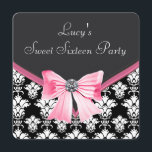 Rosa Black Damask Sweet 16 Party Inbjudningar<br><div class="desc">Söt rosa och svart damm med rosa söt 16 födelsedagsfest inbjudan. Lägg till dina uppgifter längst fram och längst bak i den här svarta dammen födelsedagsfest inbjudan genom att helt enkelt lägga till händelseinformation, typsnitt stil, typsnitt storlek & färg och ordalydelse. Observera - alla inbjudningsformgivningar som du hittar på Zazzle...</div>