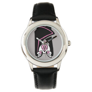 Rosa & Black FLADDERMUS-Halloween-natur-ekologi Armbandsur