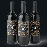 Rosa Black Flower 50 Birthday Funny 50, så vad gör Vinflaska Etikett<br><div class="desc">Rosa Black Flower 50 Birthday Funny 50, så vilken Vin-etikett. Den här etiketten kommer med en blomma mönster och är perfekt för någon som firar sin 50-årsdag. Lustigt och motiverande citat 50 så vad och är perfekt för en person med en känsla av humor. Blommönster med rosa och gula blommor...</div>