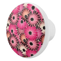 Rosa & Black Gerbera-Daisy