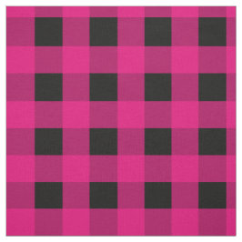 Rosa Black Gingham Tyg