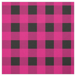 Rosa Black Gingham Tyg