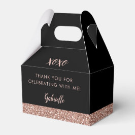 Rosa Black Glitter, den moderna Chicen Ro, Guld, f Presentaskar