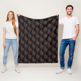 Rosa Black Grunge Vintage American Flagga Mönster Fleecefilt