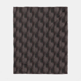 Rosa Black Grunge Vintage American Flagga Mönster Fleecefilt