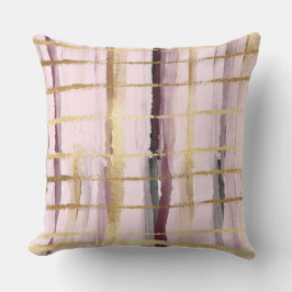 Rosa Black Guld Rand Kudde