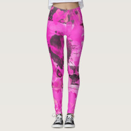 Rosa Bläck Leggings