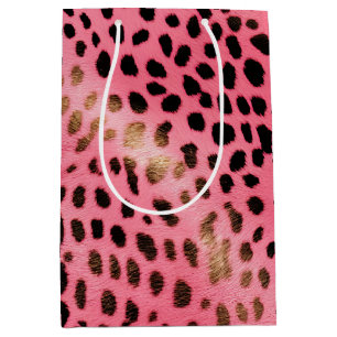 Rosa Black Leopard Print Abstrakt