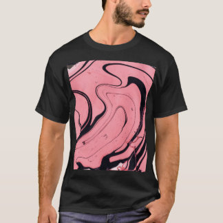 Rosa Black Marble Hand plockade T Shirt