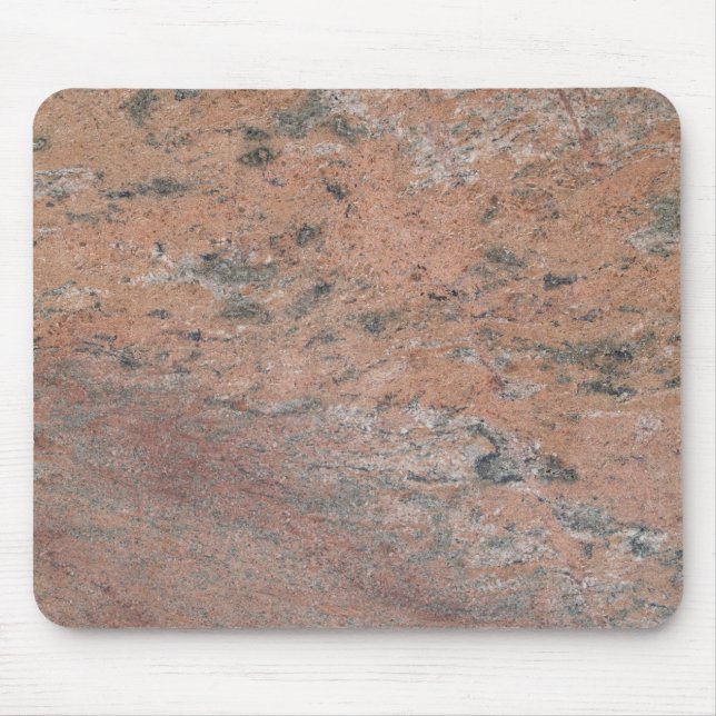 Rosa & Black Marble Swirled Mousepad Musmatta (Framsidan)