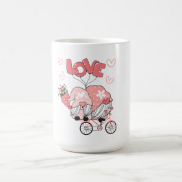 Rosa Black Modern Valentine Day Kaffemugg