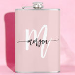 Rosa Black Monogram Girly Bachelorette Party Fickplunta<br><div class="desc">Fira i stil med vår Rosa och svart Monogram Girly Bachelorette-kolv! Den här chicen har en elegant svart design med ett monogram för rosa, vilket gör att du får en personlig att röra vid dina reklamfestligheter. Den är gjord av rostfritt stål av hög kvalitet och är hållbar och har perfekt...</div>