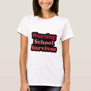 Rosa Black Nursing School Survivor T-shirt