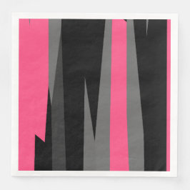 Rosa Black och Grått Pappersservett