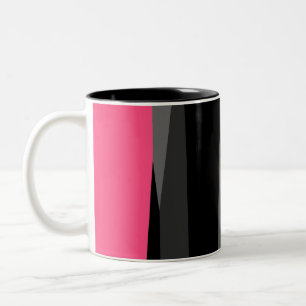 Rosa Black och Grått Två-Tonad Mugg
