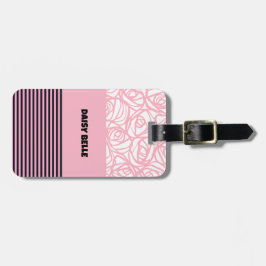 Rosa & Black Ro Luggage Tag Bagagebricka