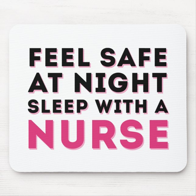Rosa Black Sassy Nurse Humor Musmatta (Framsidan)