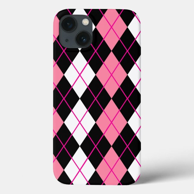 Rosa Black White Argyle Diamond Design (Baksida)