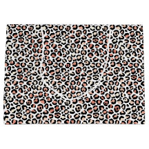  Rosa Black White Leopard Skriv ut              