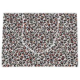  Rosa Black White Leopard Skriv ut              