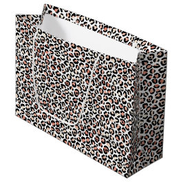 Rosa Black White Leopard Skriv ut
