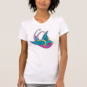 rosa bläckutslagsplats tee shirt