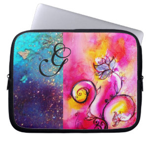 ROSA, blått,gult,rosa Laptop Sleeve