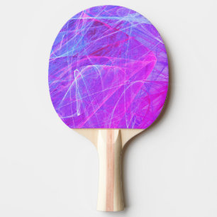 Rosa, blått, Lilac Abstrakt Fractal Art-färgämn Pingisracket