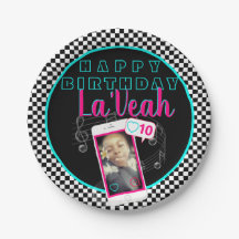 Rosa|Blått mobiltelefonfoto Social Media Birthday