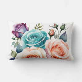 Rosa, blått och lila ro lumbarkudde