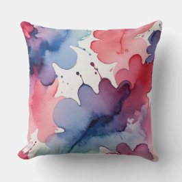 Rosa, blått och lila struktur kudde