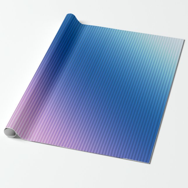 Rosa-blått , rosa , rand , armé , rosa gradient presentpapper (Utrullad)