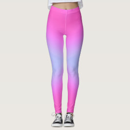 Rosa- & blåttdamasker leggings