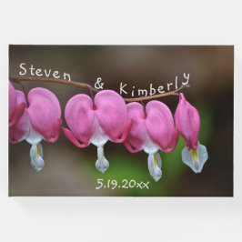 Rosa Bleeding Hearts Gästböcker