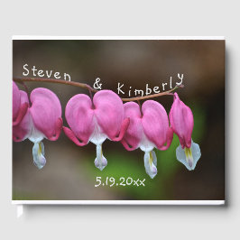 Rosa Bleeding Hearts Gästböcker