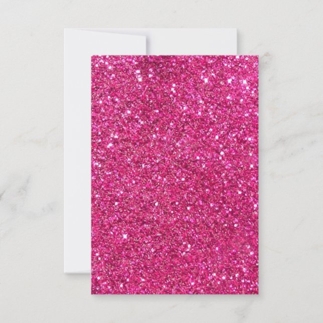 Rosa Bling Tacksamhetsbrev Tack Kort (Framsida)