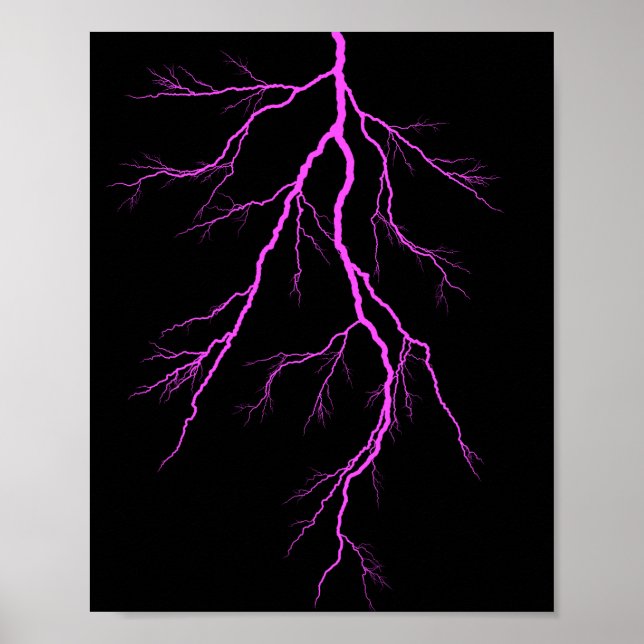Rosa Blixt Bolt ⚡ ⚡ ⚡ Poster (Framsidan)