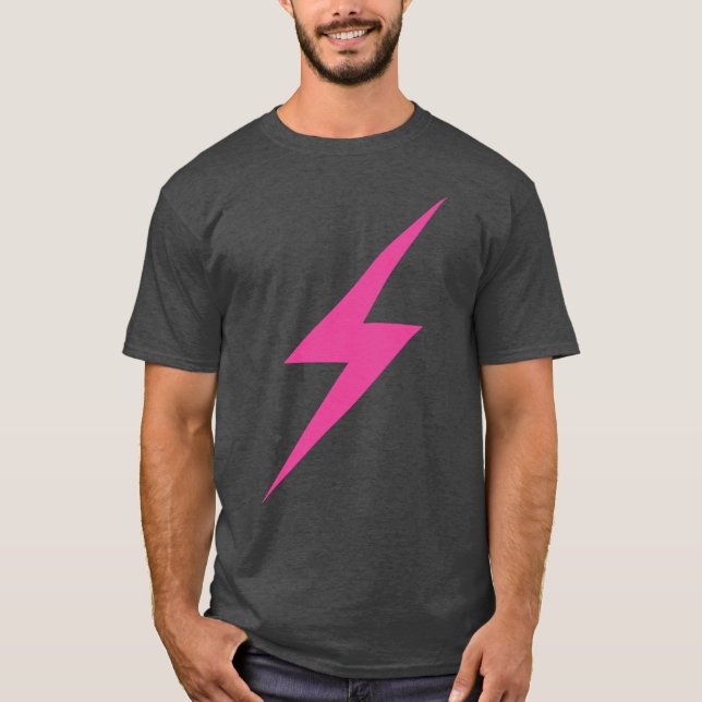 Rosa Blixt Bult av feminism T Shirt (Framsida)