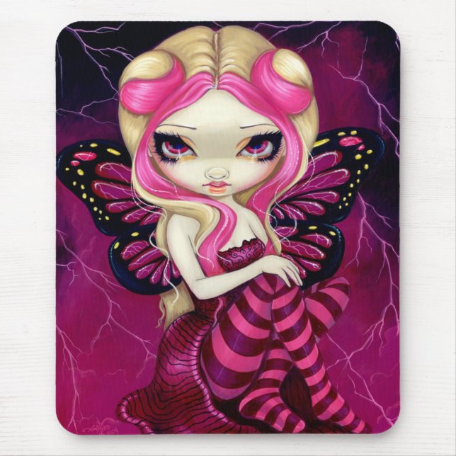 "Rosa blixt" Mousepad Musmatta (Framsidan)