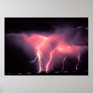 Rosa blixt poster