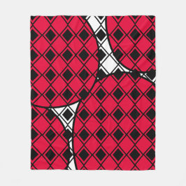 Rosa Blob Harlequin Fleecefilt