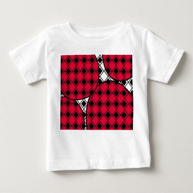 Rosa Blob Harlequin T Shirt (Framsida)